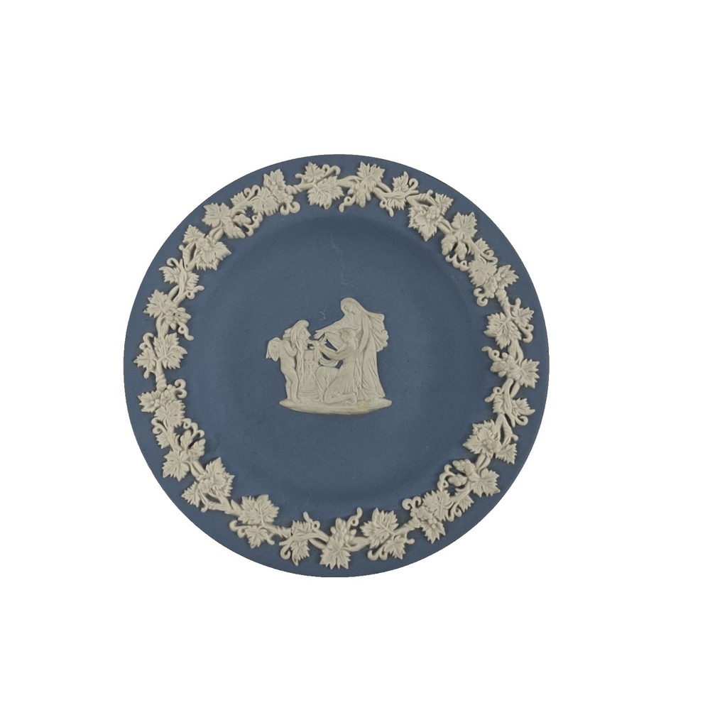 Vintage Wedewood Jasperwere Trinket Dish 4 3/8 inch Diameter